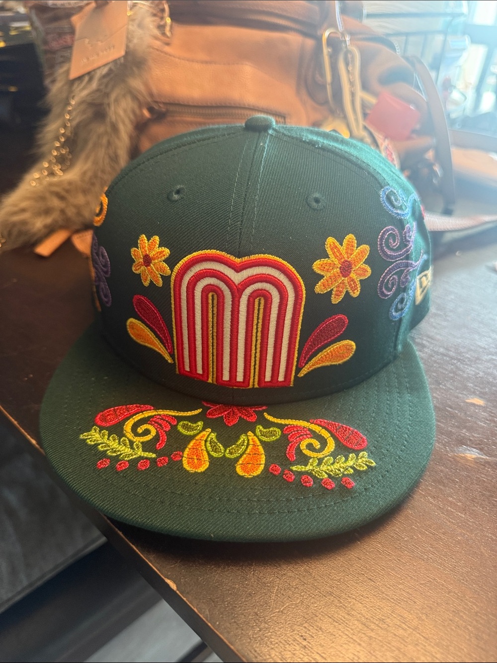 New Era Latin Heritage Fitted with Multicolor Floral Embroidery Mexico